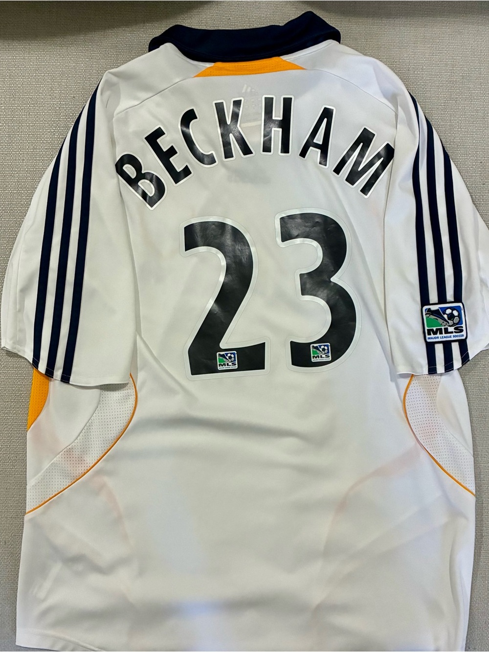 LA Galaxy David Beckham #23 White MLS Soccer Jersey
